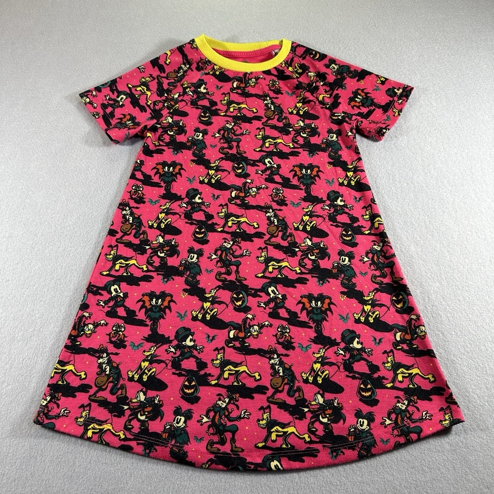 Disney Parks Mickey Minnie Mouse Halloween Nightshirt Short Sleeve Size 5/6